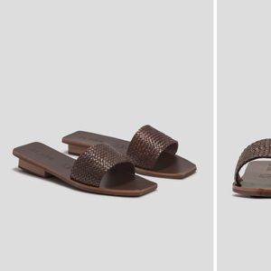 St Agni Edi one strap woven sandal